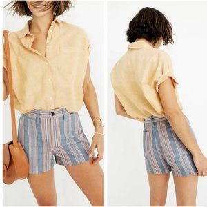 Madewell Emmett Shorts in Rainbow Stripe